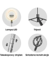 Kup Statyw na telefon USAMS z lampą LED tripod czarny/black ZB241ZJ01 - USA773BLK - {ean13} - Sklep Home Screen