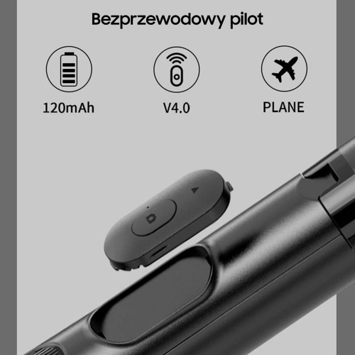 Kup Statyw na telefon USAMS z lampą LED tripod czarny/black ZB241ZJ01 - USA773BLK - {ean13} - Sklep Home Screen