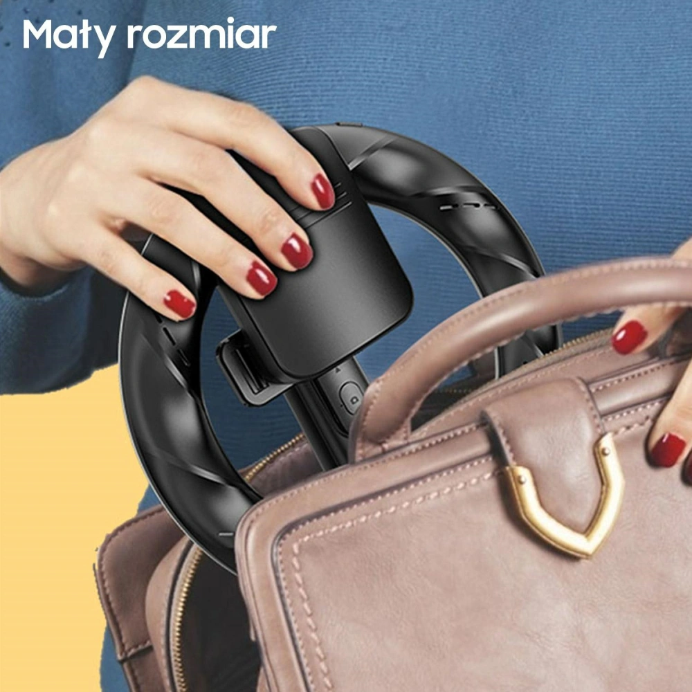 Statyw na telefon USAMS z lampą LED tripod czarny/black ZB241ZJ01