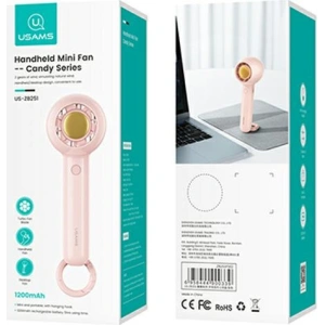Kup Handventilator USAMS Mini 1200mAh Candy Series rosa/pink ZB251FS02 - USA779PNK - {ean13} - Sklep Home Screen