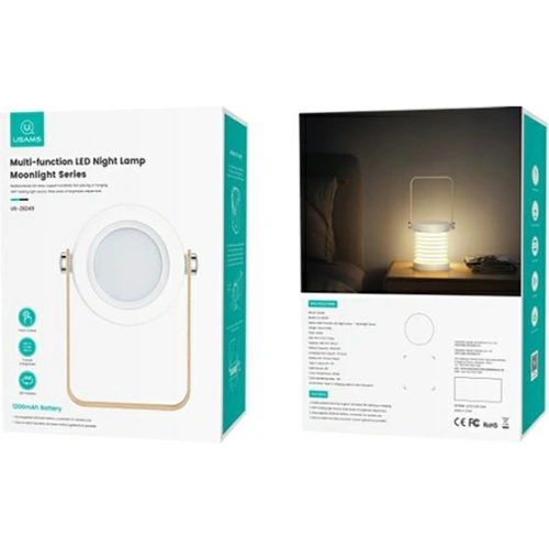 Kup Lampă LED multifuncțională de noapte USAMS albă/white ZB249YH01 - USA783WHT - {ean13} - Sklep Home Screen