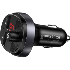 Kup Transmiter FM USAMS C11, zestaw głośnomówiący, Bluetooth, MP3, 2xUSB 2,1A czarny/black CC62GC01 - USA784BLK - {ean13} - Sklep Home Screen