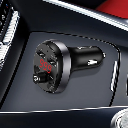 Buy Transmitter FM USAMS C11, Bluetooth, MP3, 2xUSB 2,1A black US-CC062 - USA784BLK - {ean13} - Home Screen Store Europe
