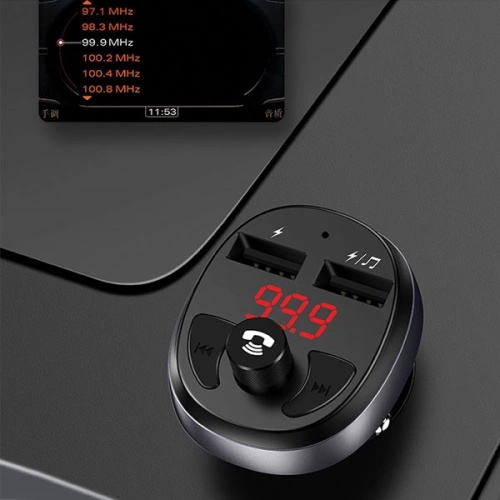 Buy Transmitter FM USAMS C11, Bluetooth, MP3, 2xUSB 2,1A black US-CC062 - USA784BLK - {ean13} - Home Screen Store Europe