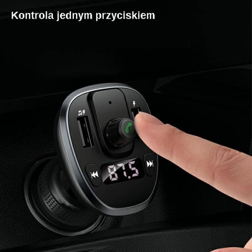 Kup Transmițător FM USAMS C21, kit hands-free, Bluetooth 5.0, MP3, 2xUSB 3,4A negru/black CC115GC01 - USA785BLK - {ean13} - Sklep Home Screen