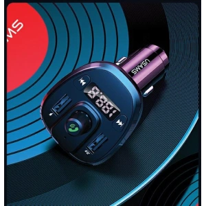Kup Transmiter FM USAMS C21, zestaw głośnomówiący, Bluetooth 5.0, MP3, 2xUSB 3,4A czarny/black CC115GC01 - USA785BLK - {ean13} - Sklep Home Screen