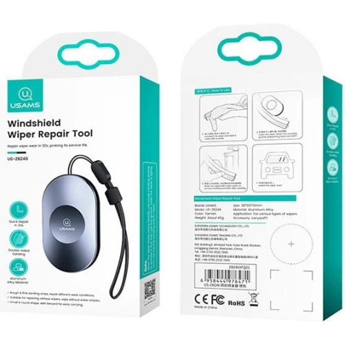 Kup USAMS Szélvédő Törlőjavító Készlet autós ablaktörlőkhöz szürke/grey ZB246XFQ01 - USA787GRY - {ean13} - Sklep Home Screen