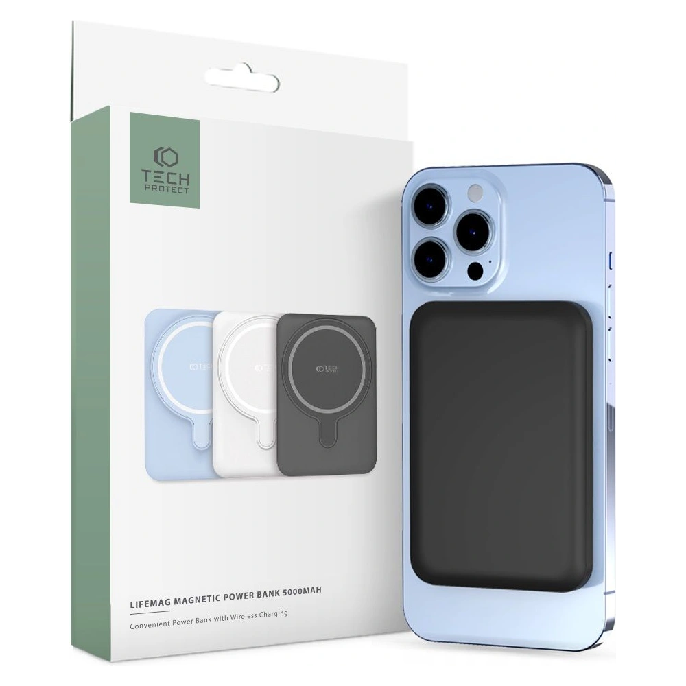 Powerbank MagSafe Tech-Protect PB10 LifeMag 5000mah Black