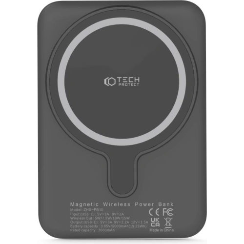 Buy Tech-Protect PB10 LifeMag Powerbank MagSafe 5000mah Black - THP1281BLK - {ean13} - Home Screen Store Europe