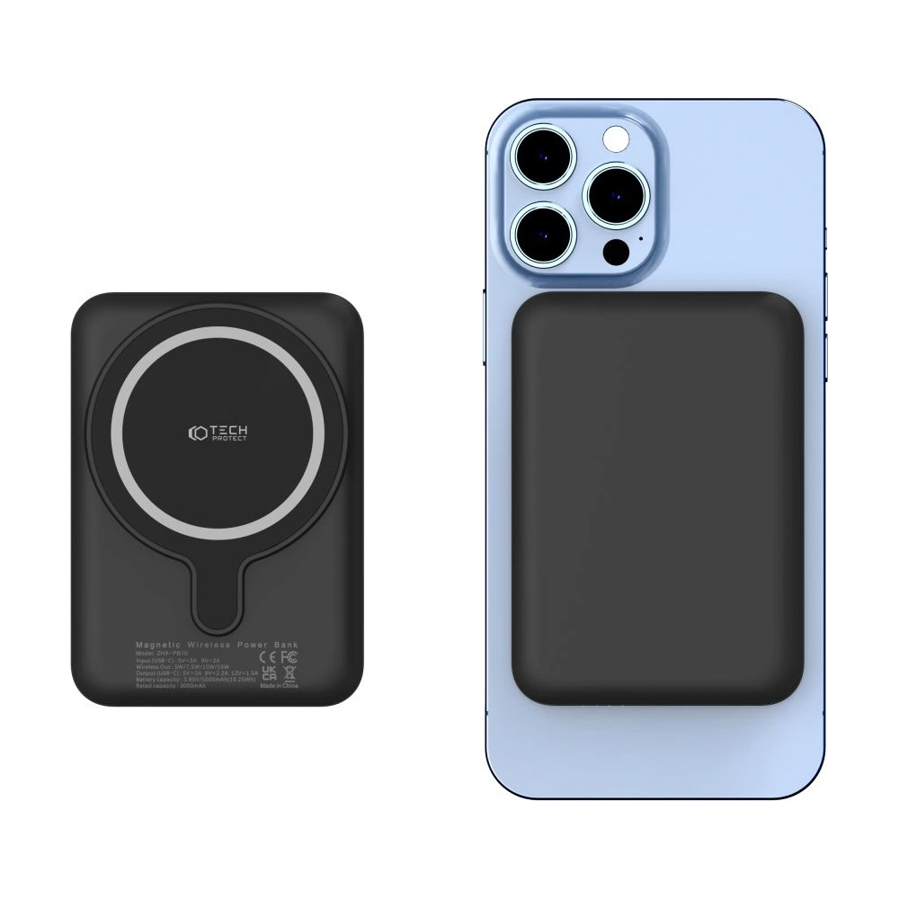 Powerbank MagSafe Tech-Protect PB10 LifeMag 5000mah Black