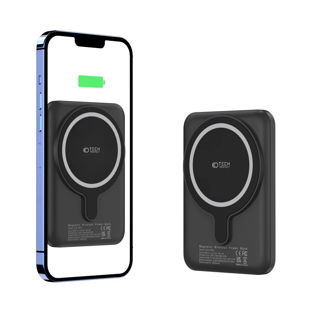 Powerbank MagSafe Tech-Protect PB10 LifeMag 5000mah Black