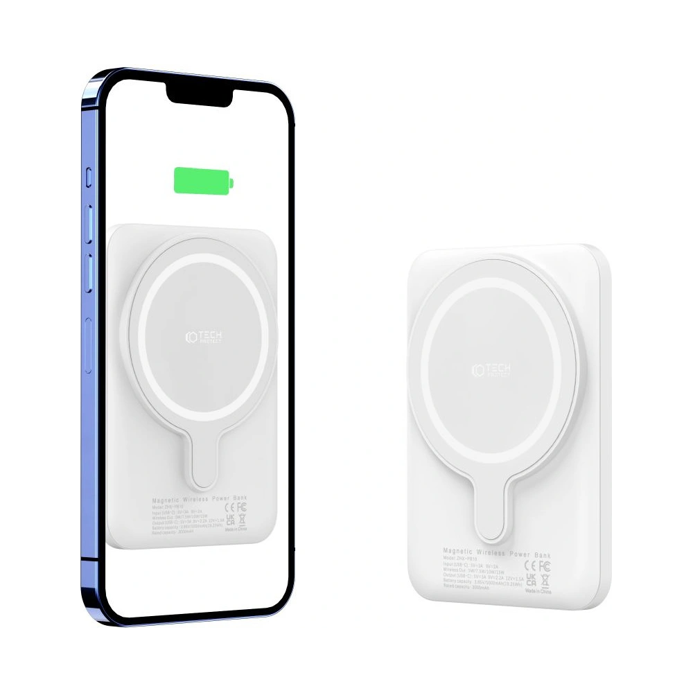 Powerbank MagSafe Tech-Protect PB10 LifeMag 5000mah White
