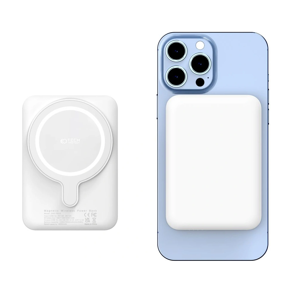 Powerbank MagSafe Tech-Protect PB10 LifeMag 5000mah White