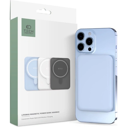 Kup Powerbank MagSafe Tech-Protect PB10 LifeMag 5000mah Blau - THP1283BLU - {ean13} - Sklep Home Screen