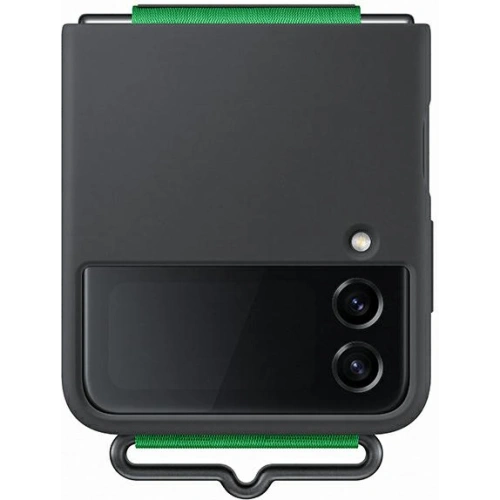 Kup Etui Samsung Galaxy Z Flip 4 EF-GF721TBEGWW negru/black Silicone Cover Strap - SMG739 - {ean13} - Sklep Home Screen