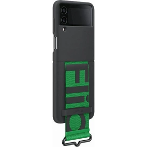 Kup Etui Samsung Galaxy Z Flip 4 EF-GF721TBEGWW fekete/szilícium borítású pánt - SMG739 - {ean13} - Sklep Home Screen