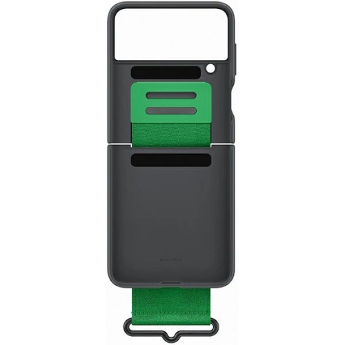 Kup Etui Samsung Galaxy Z Flip 4 EF-GF721TBEGWW fekete/szilícium borítású pánt - SMG739 - {ean13} - Sklep Home Screen