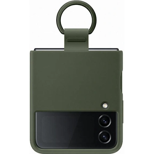 Kup Etui Samsung Galaxy Z Flip 4 EF-PF721TGEGWW verde/khaki Silicone Cover Ring - SMG742 - {ean13} - Sklep Home Screen
