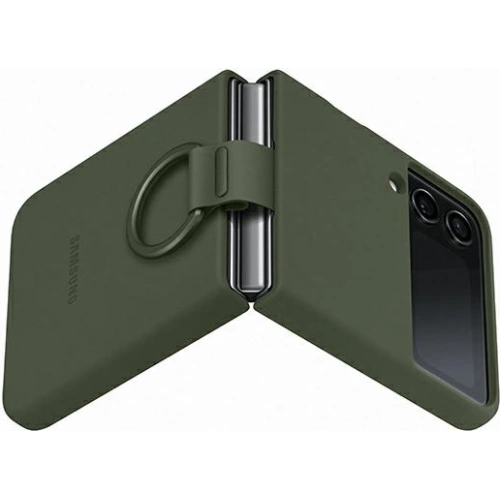 Kup Etui Samsung Galaxy Z Flip 4 EF-PF721TGEGWW zöld/khaki Szilikon Tok Gyűrű - SMG742 - {ean13} - Sklep Home Screen
