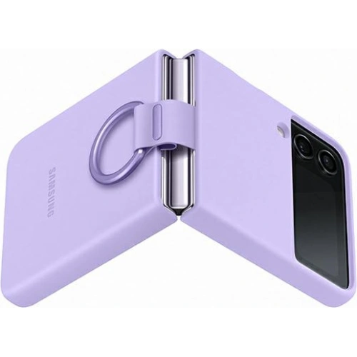 Kup Etui Samsung Galaxy Z Flip 4 EF-PF721TVEGWW levandulový/lavender silikonový kryt s kroužkem - SMG746 - {ean13} - Sklep Home Screen