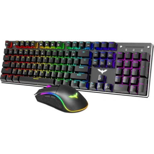 Kup Set gaming 2 în 1 Havit KB393L Tastatură + mouse (negru) - HVT193 - {ean13} - Sklep Home Screen