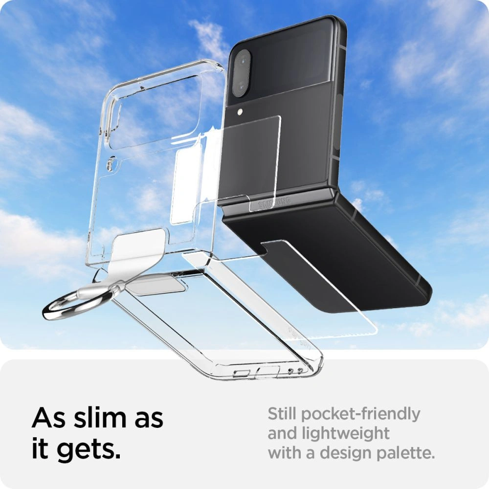 Etui Spigen Thin Fit Ring Samsung Galaxy Z Flip 4 Crystal Clear