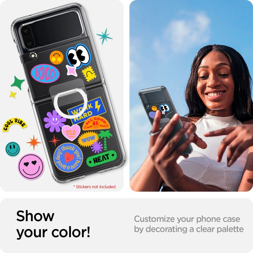 Etui Spigen Thin Fit Ring Samsung Galaxy Z Flip 4 Crystal Clear