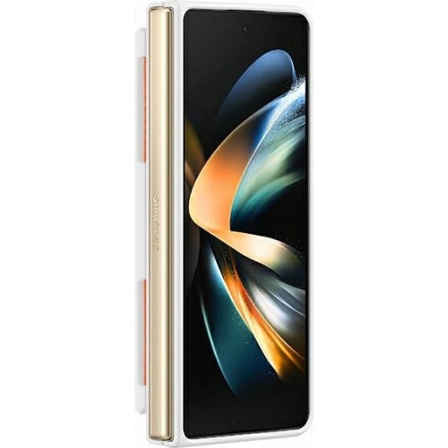 Kup Case Samsung Galaxy Z Fold 4 EF-GF936TWEGWW weiß/white Silicone Grip Cover - SMG754 - {ean13} - Sklep Home Screen