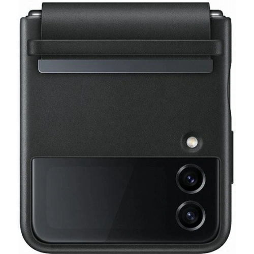 Kup Etui Samsung Galaxy Z Flip 4 EF-VF721LBEGWW fekete/black Flap Leather Cover - SMG758 - {ean13} - Sklep Home Screen