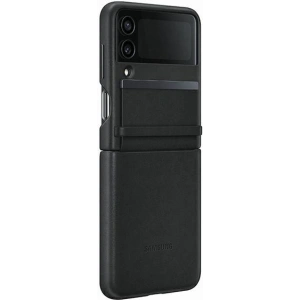 Kup Etui Samsung Galaxy Z Flip 4 EF-VF721LBEGWW fekete/black Flap Leather Cover - SMG758 - {ean13} - Sklep Home Screen