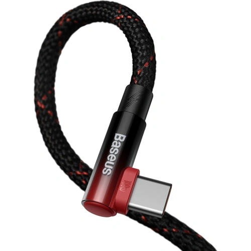 Buy Baseus MVP 2 Elbow-shaped Fast Charging Data Cable USB to Type-C 100W 1m Black+Red - BSU3507 - {ean13} - Home Screen Store Europe