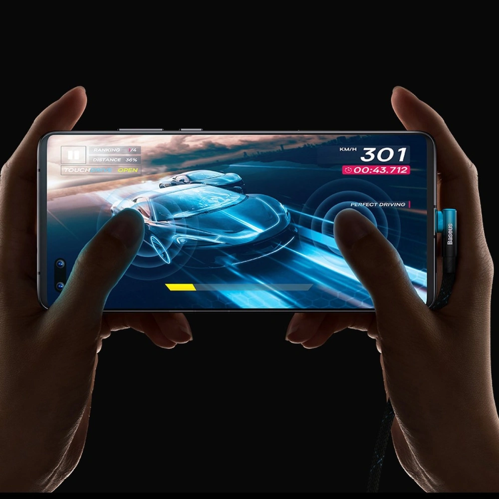 Kabel kątowy Baseus MVP 2 Elbow Power Delivery USB - USB-C 1m 100W 5A czerwony