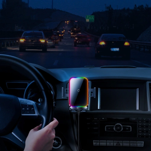 Buy Baseus Halo 15W Air Vent Car Mount Wireless Charger black - BSU3508 - {ean13} - Home Screen Store Europe