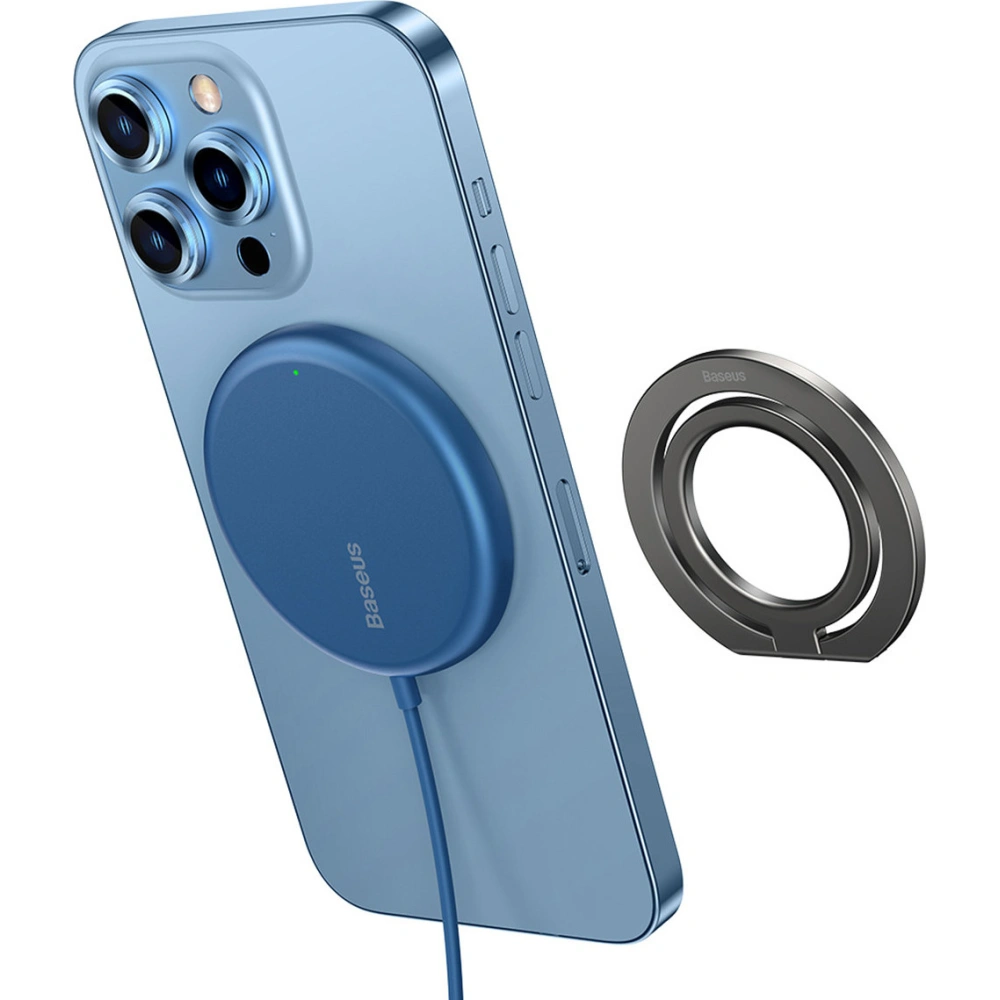 Magnetyczny uchwyt na palec Baseus Halo srebrny