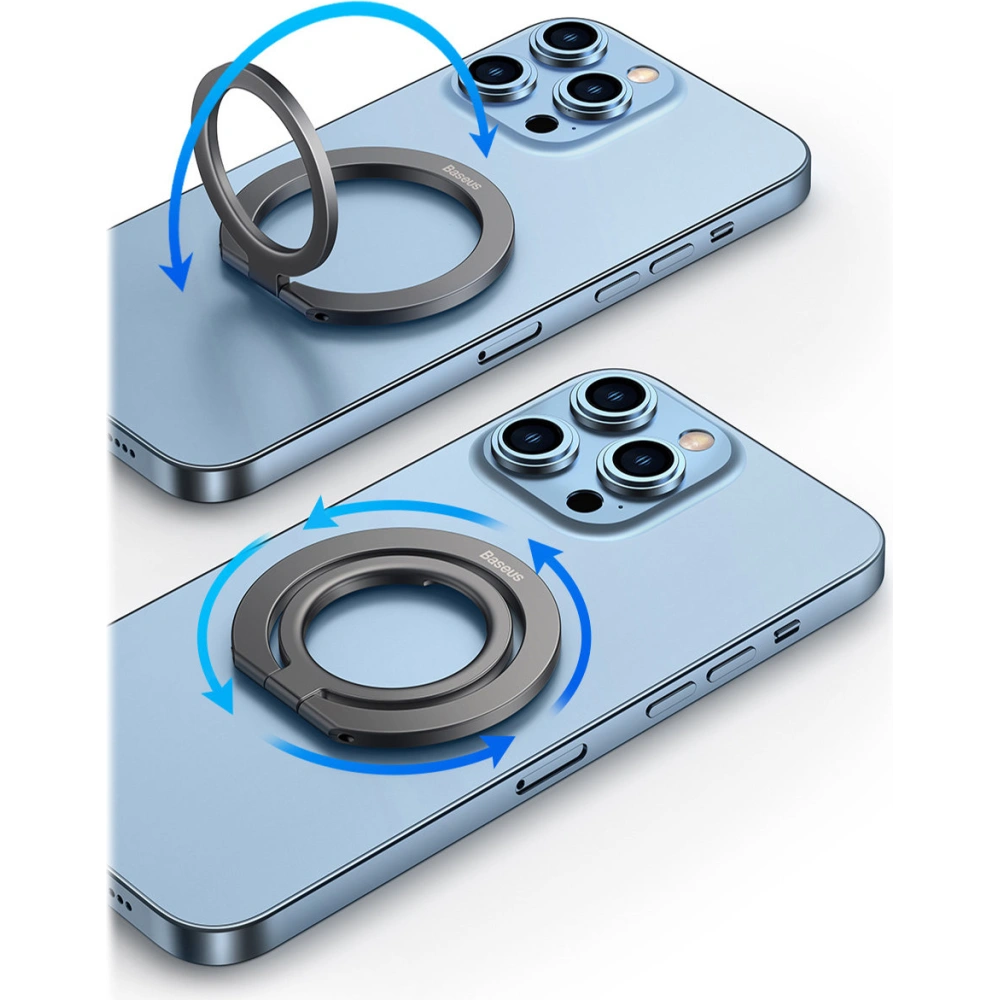 Magnetyczny uchwyt na palec Baseus Halo srebrny