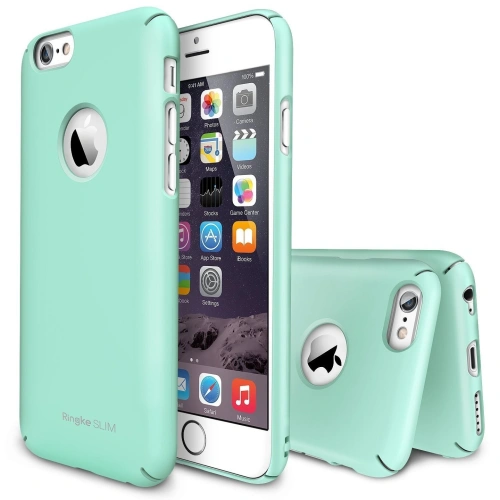 Kup Etui Ringke Slim Logo Cut-Out Apple iPhone 6/6s Plus Mint - RGK959MNT - {ean13} - Sklep Home Screen