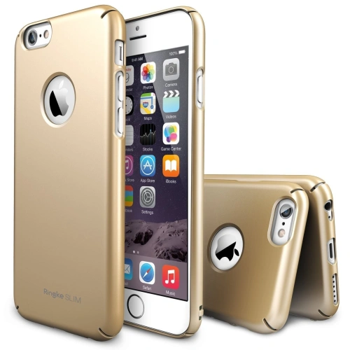 Kup Etui Ringke Slim Logo Cut-Out Apple iPhone 6/6s Plus Royal Gold - RGK961GLD - {ean13} - Sklep Home Screen