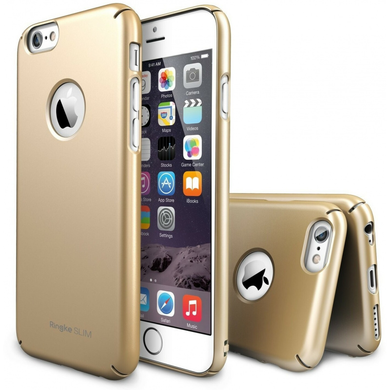 Buy Ringke Slim Logo Cut-Out Apple iPhone 6/6s Plus Royal Gold - 8809419552054 - RGK961GLD - Homescreen.pl