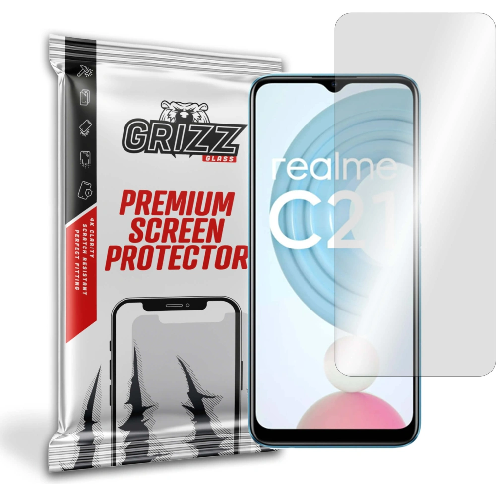 Szkło hybrydowe GrizzGlass HybridGlass do Realme C21