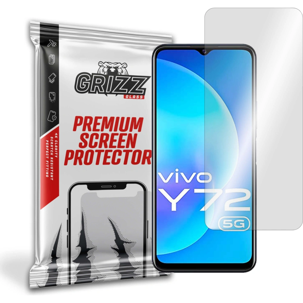 Szkło hybrydowe GrizzGlass HybridGlass do Vivo Y72 5G
