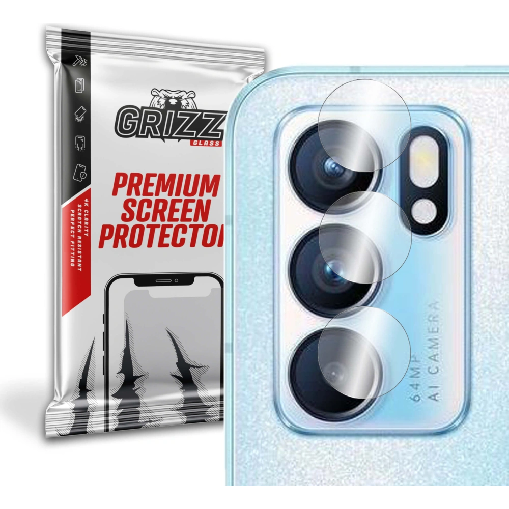 Szkło na aparat GrizzGlass HybridGlass Camera do OPPO Reno 6