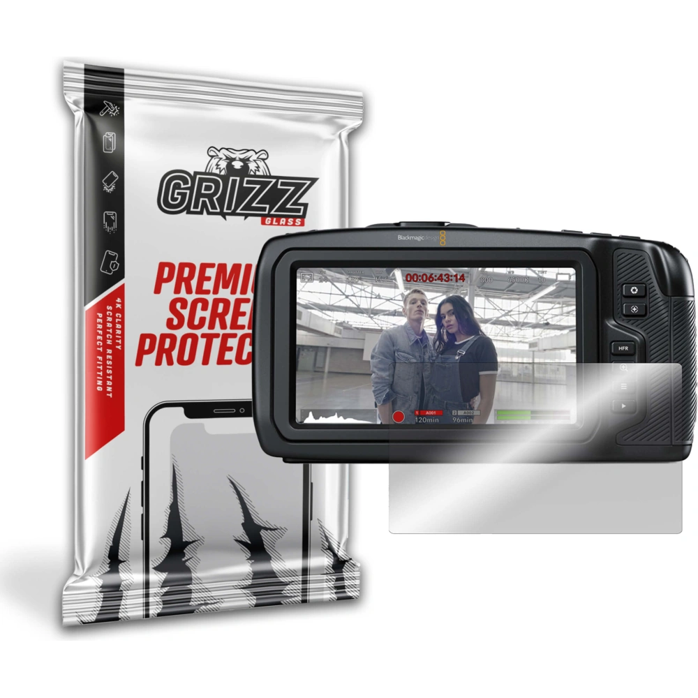 Szkło hybrydowe GrizzGlass HybridGlass do BlackMagic Pocket 6K