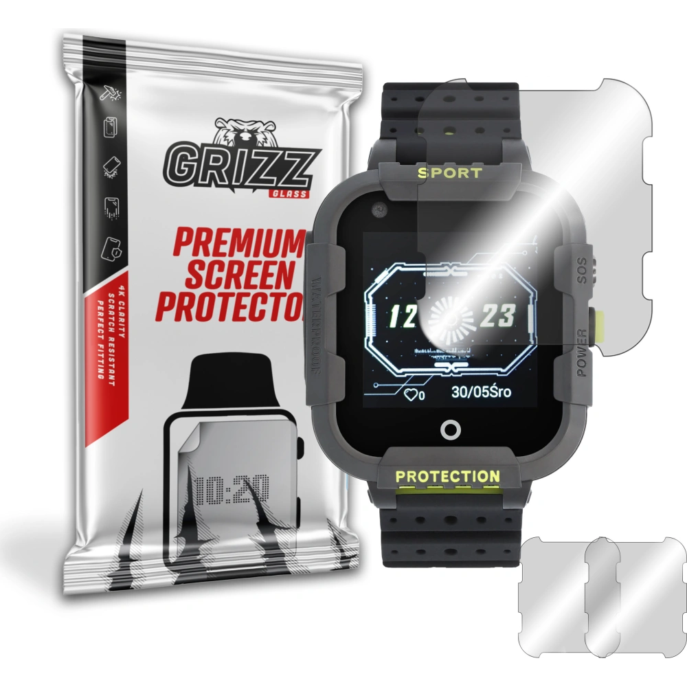 Szkło hybrydowe GrizzGlass HybridGlass do Garett Kids 4G