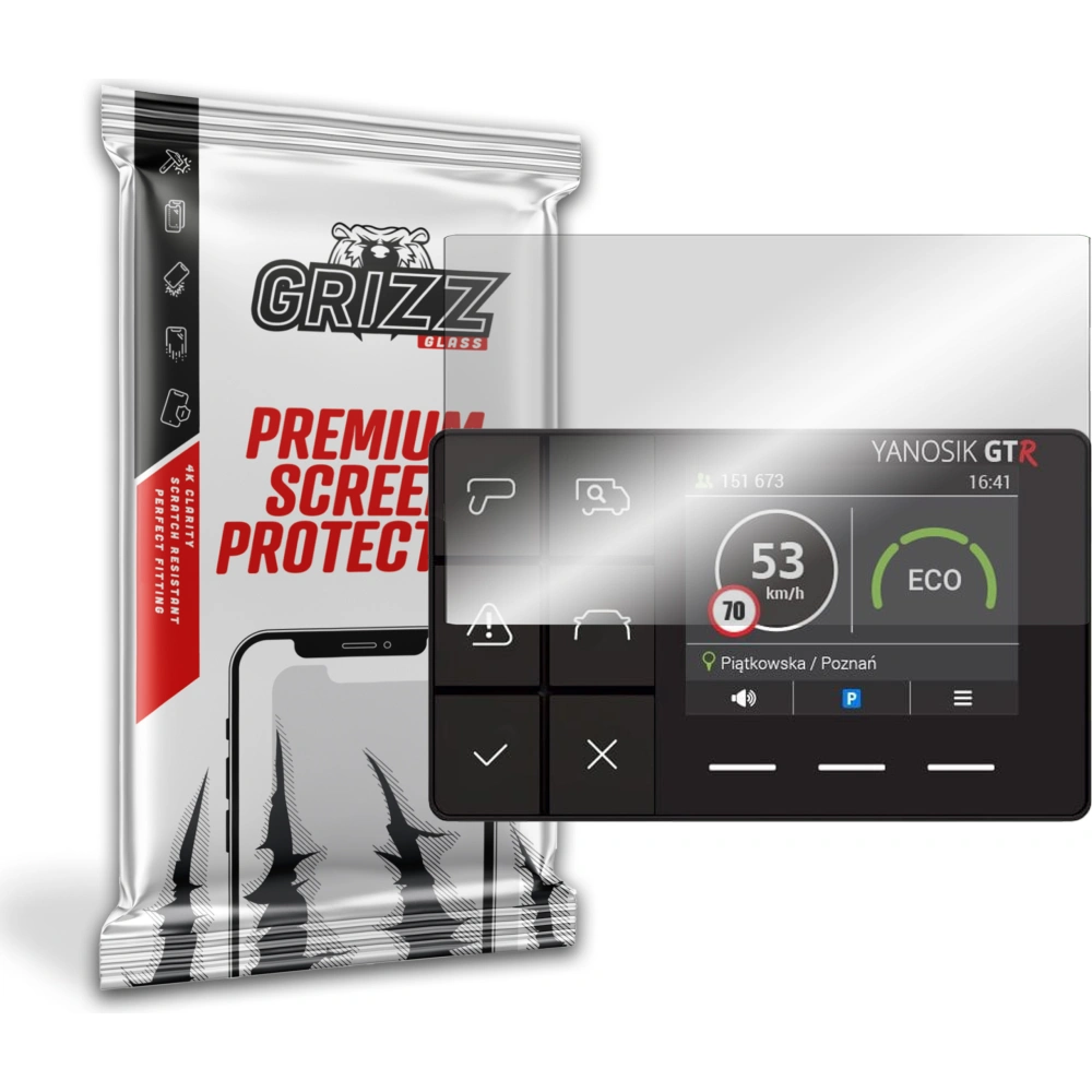 Szkło hybrydowe GrizzGlass HybridGlass do Yanosik GTR