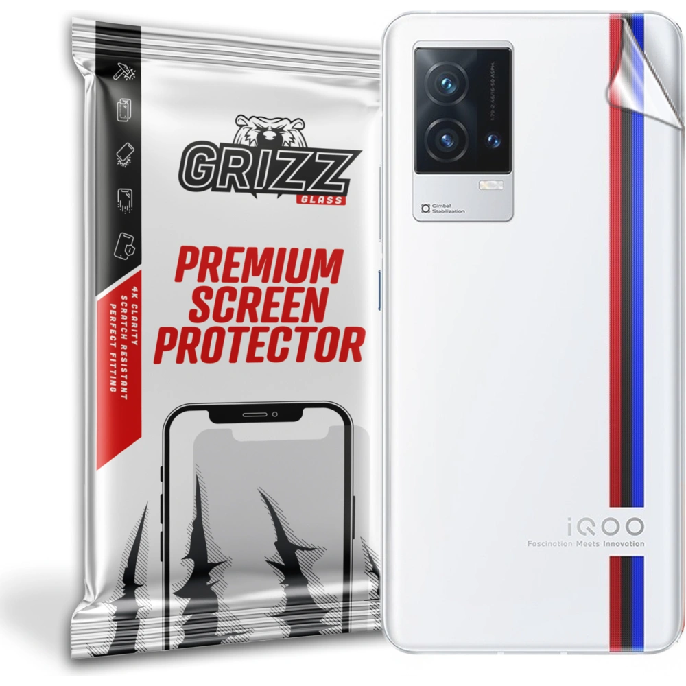Folia na tył GrizzGlass SatinSkin do Vivo iQOO 8 5G