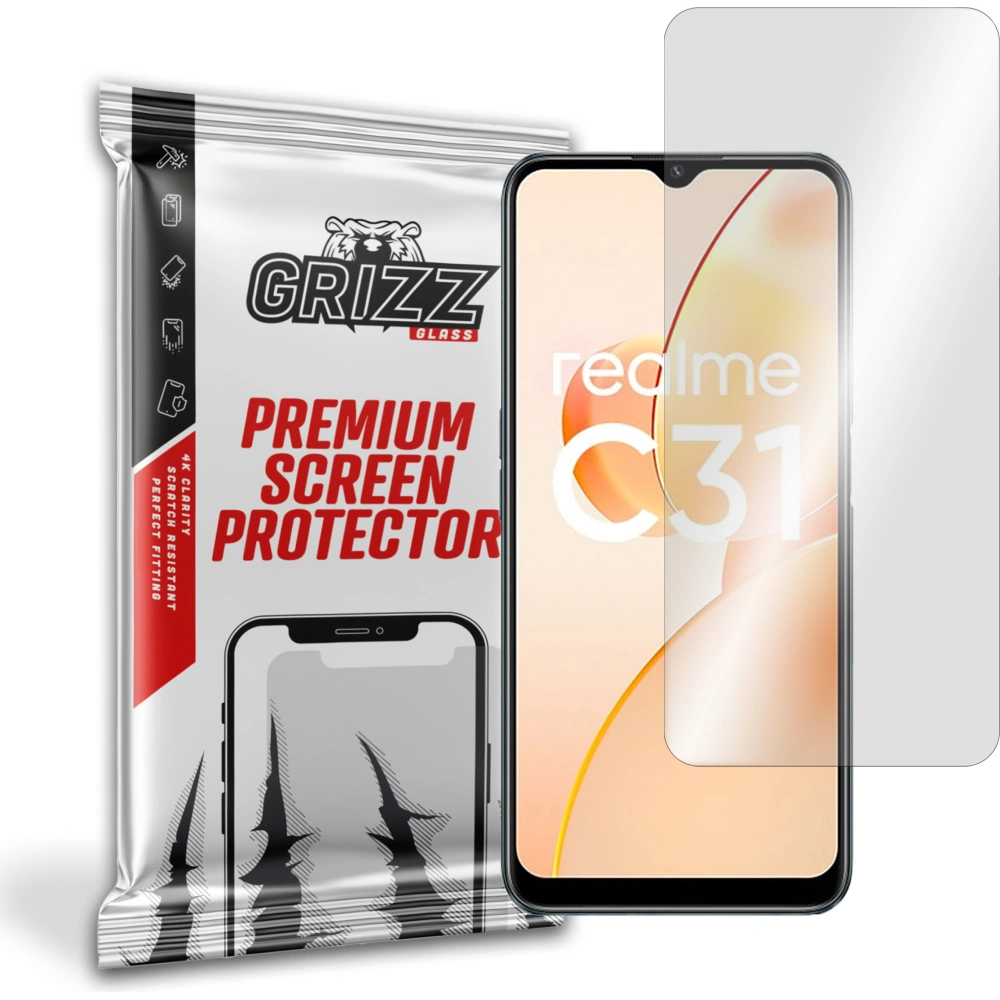 Szkło hybrydowe GrizzGlass HybridGlass do Realme C31