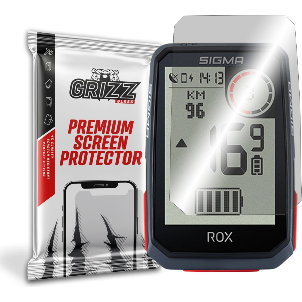 Szkło hybrydowe GrizzGlass HybridGlass do Sigma Sport ROX 4.0