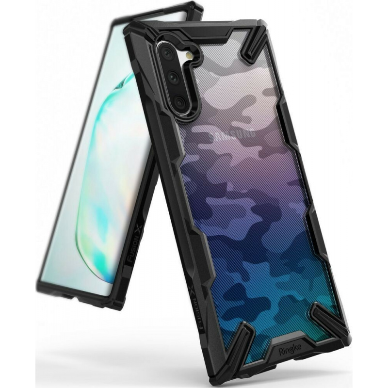 Etui Ringke Fusion-X Design Samsung Galaxy Note 10 Camo (Moro) Black