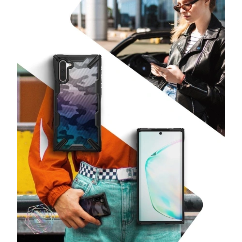 Buy Ringke Fusion-X Design Samsung Galaxy Note 10 Camo (Moro) Black - RGK941MOB - {ean13} - Home Screen Store Europe