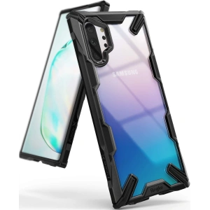 Armored Note 10 Plus black case Ringke Fusion-X - Home Screen